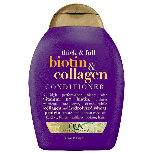 Amaciador de Cabelo Ogx Biotina e Colagénio 385ml