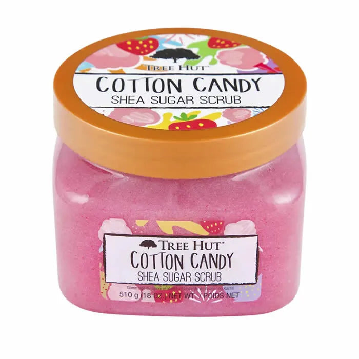 Esfoliante de Açúcar e Karité Cotton Candy Tree Hut 510g
