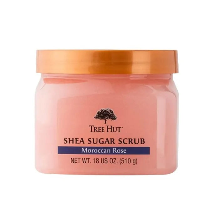 Esfoliante de Açúcar com Karité Tree Hut Moroccan Rose 510g