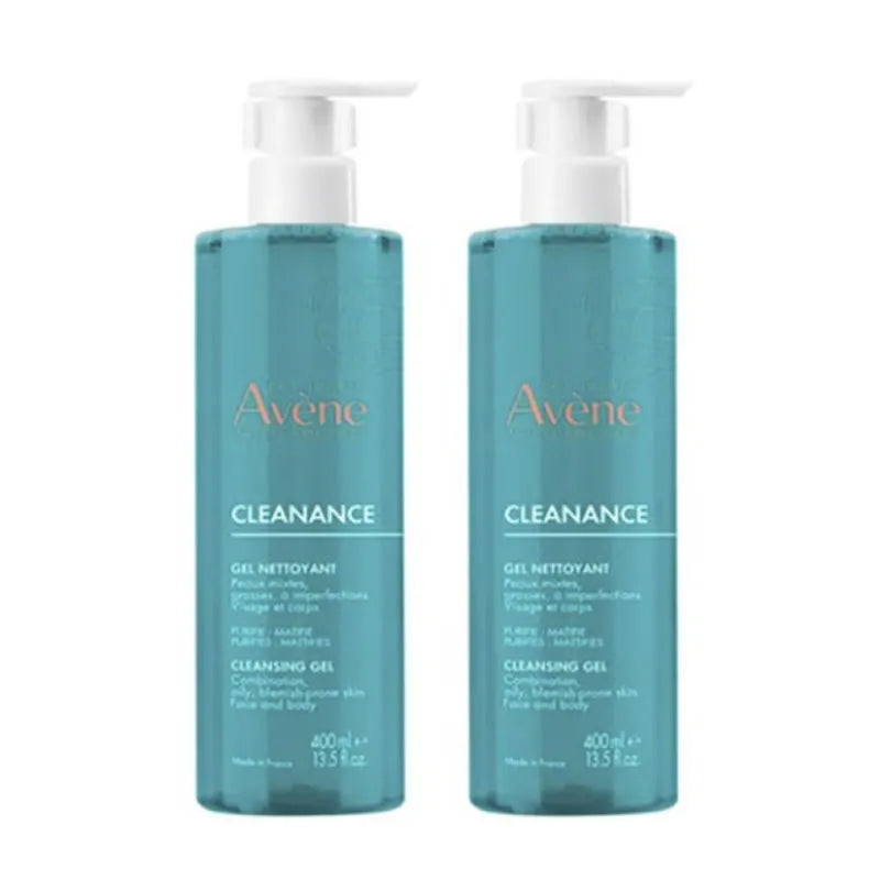 Avène Cleanance Duo Gel Nettoyant 2 x 400ml