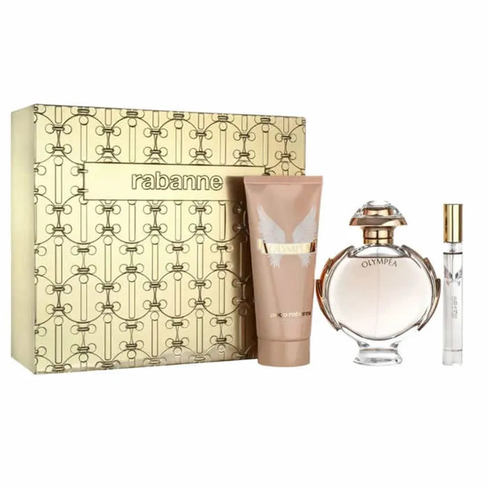 Paco Rabanne Olympea Eau De Parfum Zerstäuber 80ml Set 3 Produkte