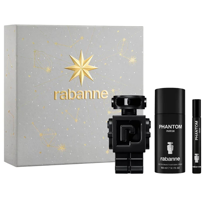 Rabanne Phantom Eau De Parfum Spray 100ml Coffret 3 Produits