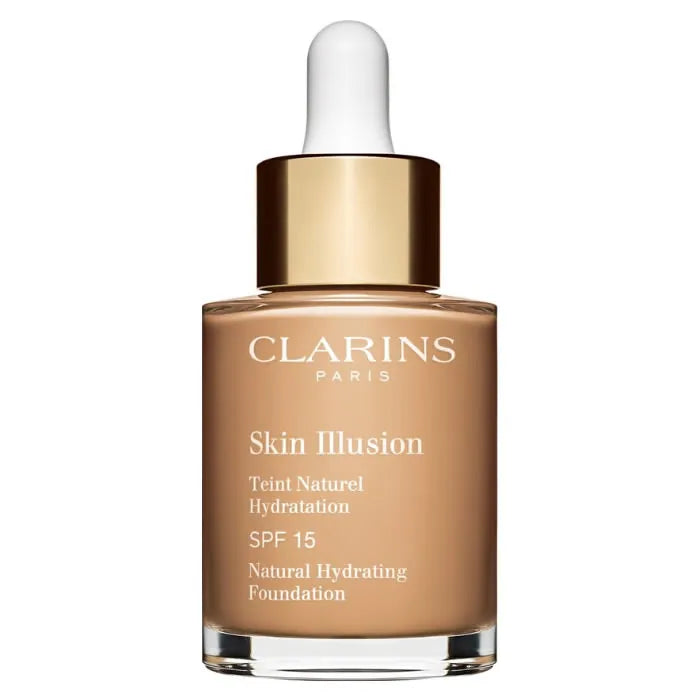 Clarins Skin Illusion Naturaler Feuchtigkeitstönungs-Lichtschutzfaktor 15 110 Honey 30ml