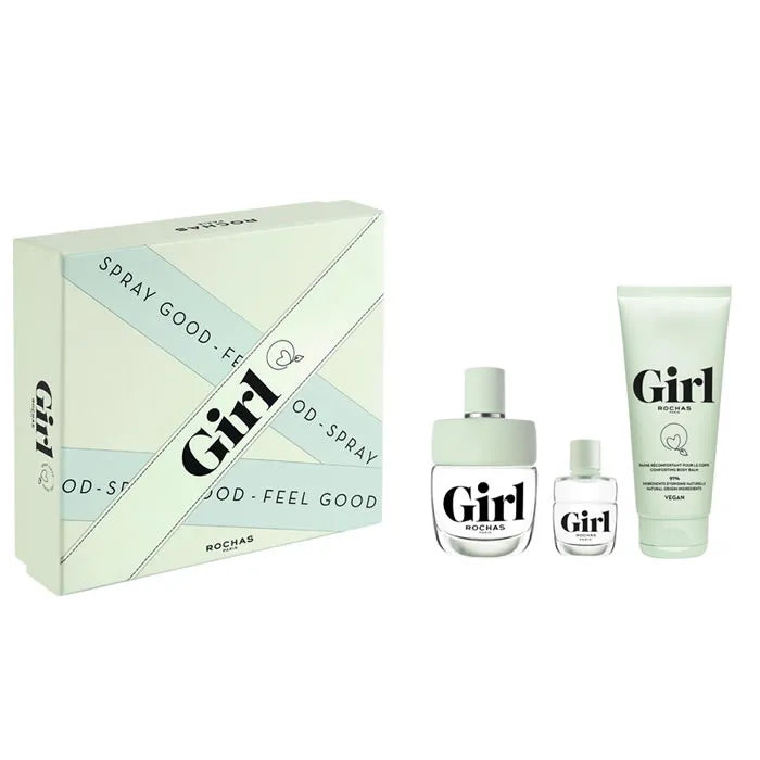 Rochas Girl Eau De Toilette Vaporisateur 100ml Coffret 3 Produits