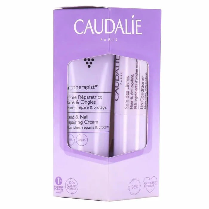 Caudalie Vinotherapist Creme Reparador de Mãos e Unhas 30 ml + Cuidado de Lábios 4,5 g
