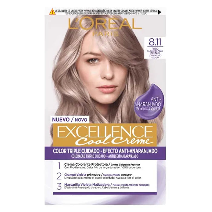 L'Oréal Professionnel Excellence Cool Creme 8.11 Helles Aschblond 192ml