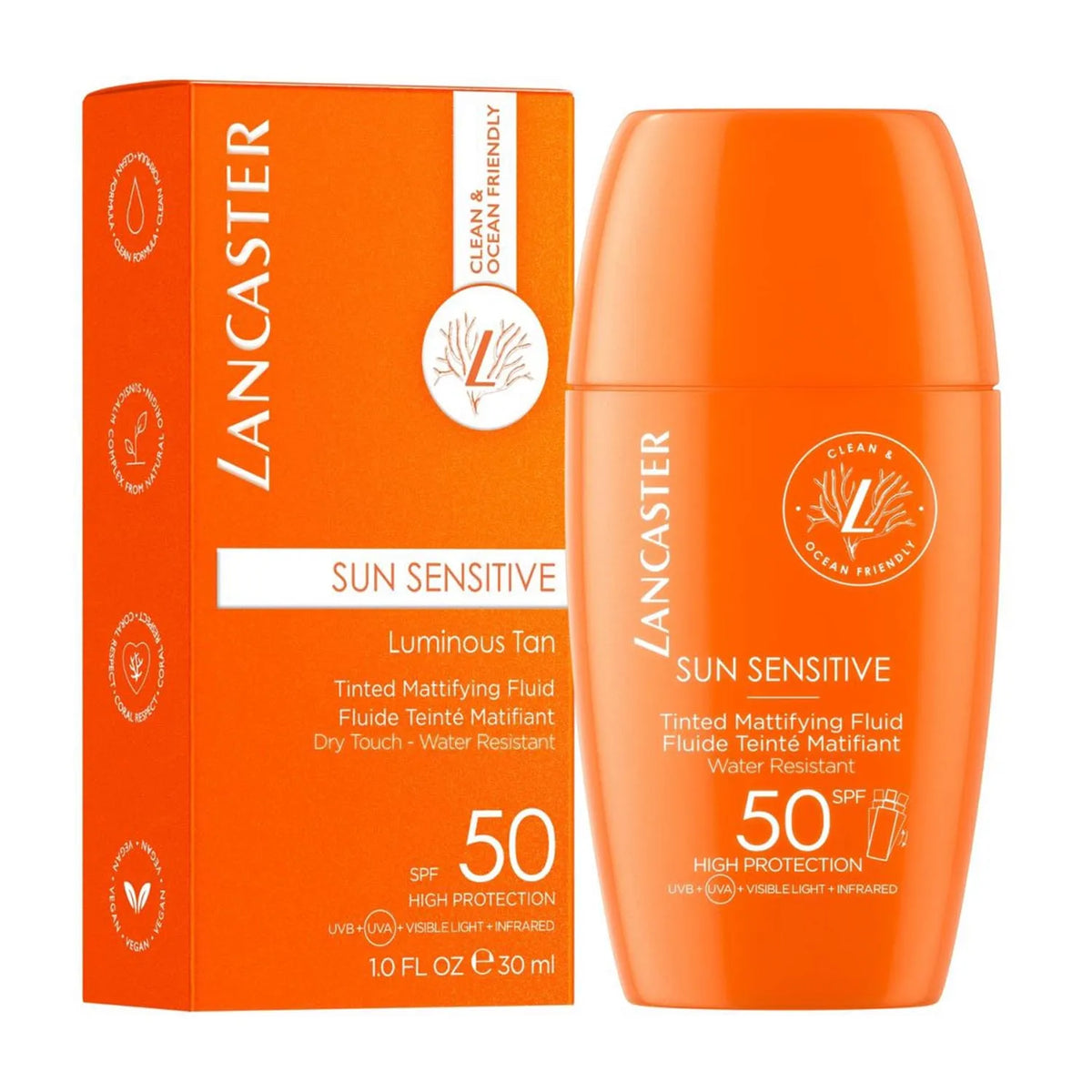 Lancaster Sun Sensitive Fluido Bronzeador Luminoso SPF50 30ml