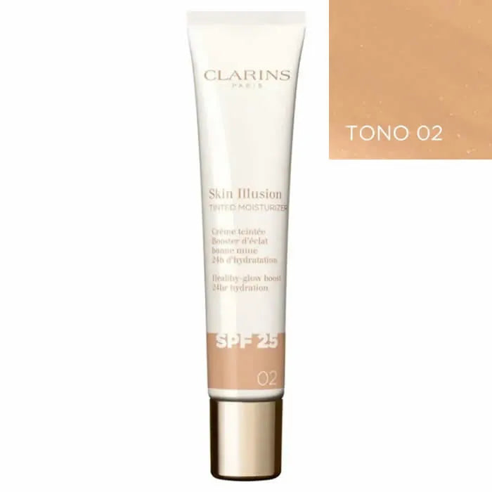 Clarins Skin Illusion Getönte Feuchtigkeitspflege LSF25 02 40ml