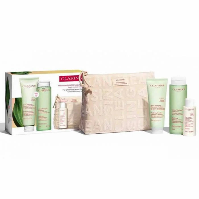 Clarins Purifying Gentle Foaming Cleanser 125ml Geschenkset 3 Produkte