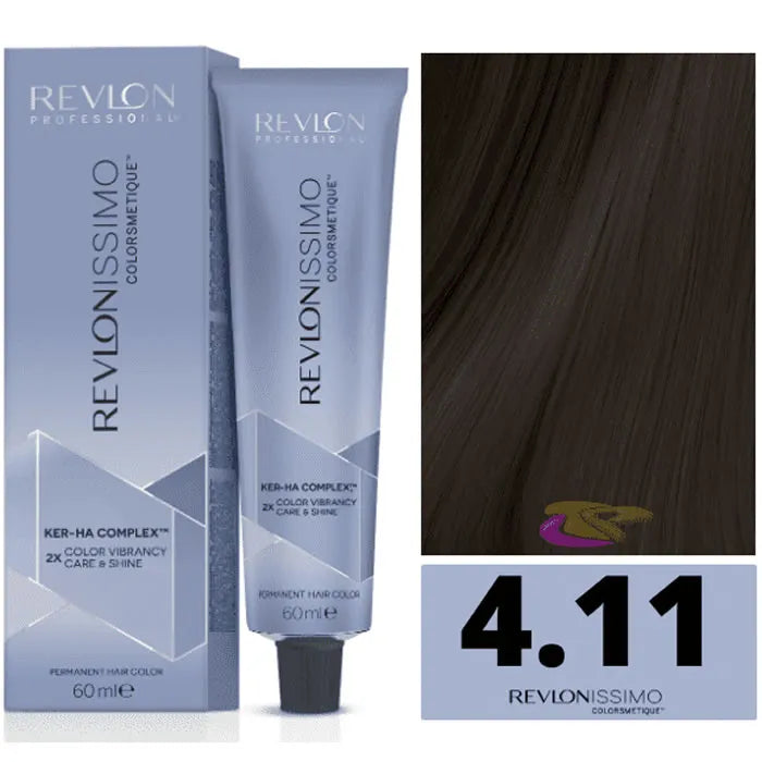 Revlon Revlonissimo Colorsmetique 4.11 Castanho Médio Cinza Intenso 60ml