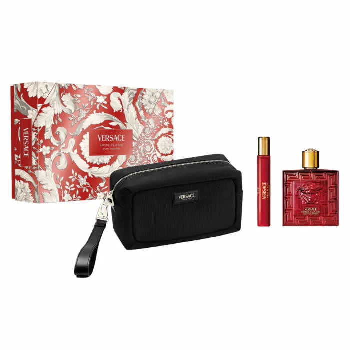 Versace Eros Flame Eau de Parfum Vaporisateur 100ml Coffret 3 Produits