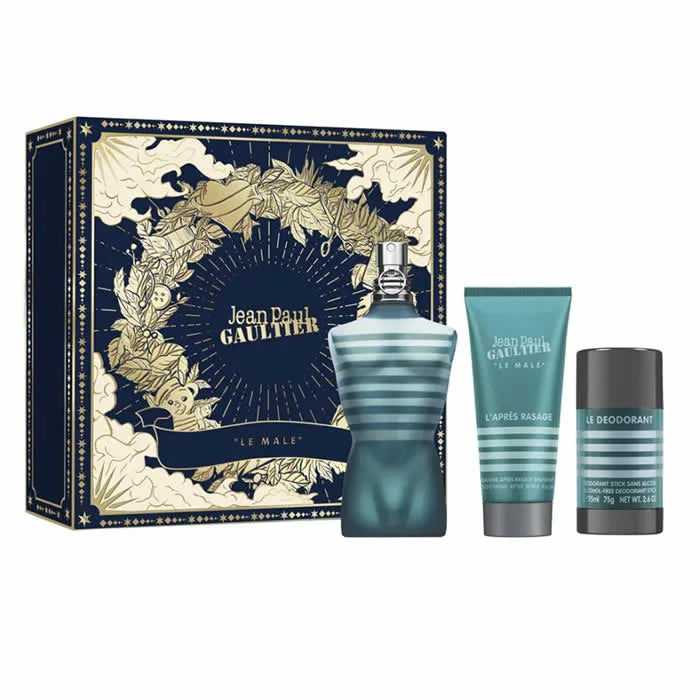 Jean Paul Gaultier Le Male Eau De Toilette Spray 125ml Coffret 3 Produits