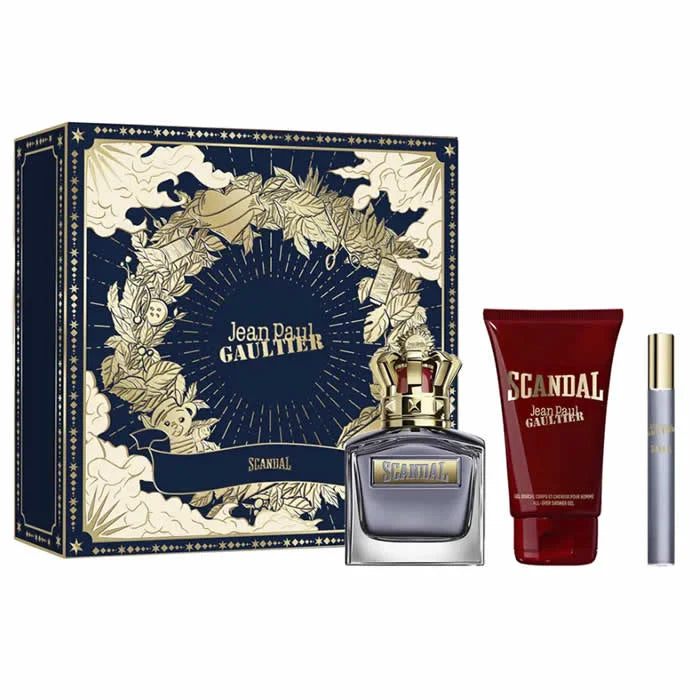 Jean Paul Gaultier Scandal Pour Homme Eau De Toilette Spray 100ml Coffret 3 Produits