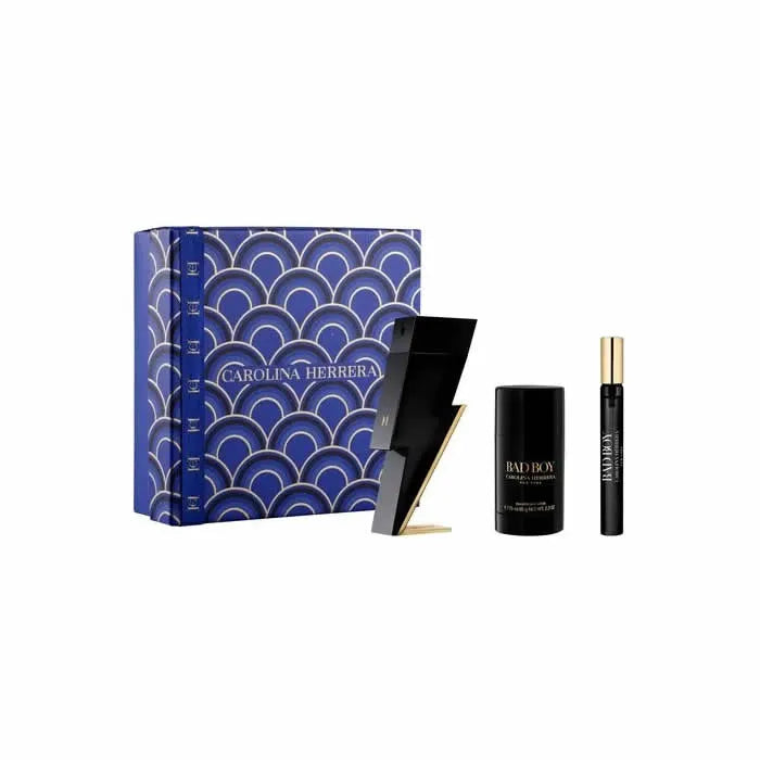 Carolina Herrera Bad Boy Eau De Toilette Vaporisateur 100ml Coffret 3 Produits