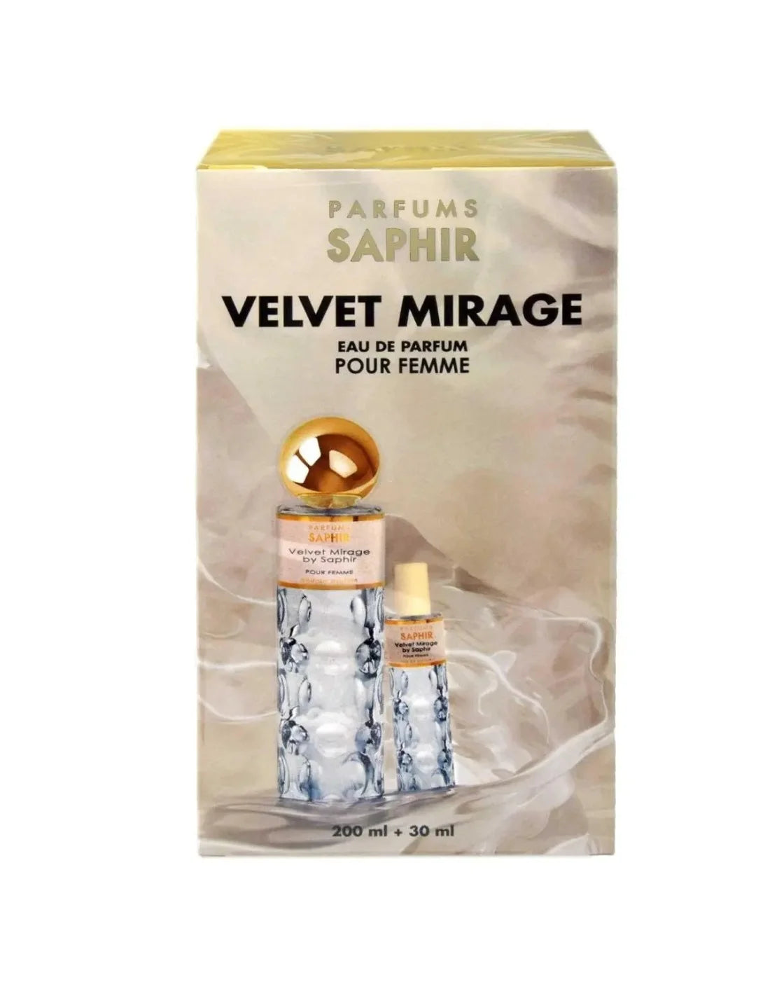 Saphir Velvet Mirage Eau de Parfum Spray, 200 ml + 30 ml Set