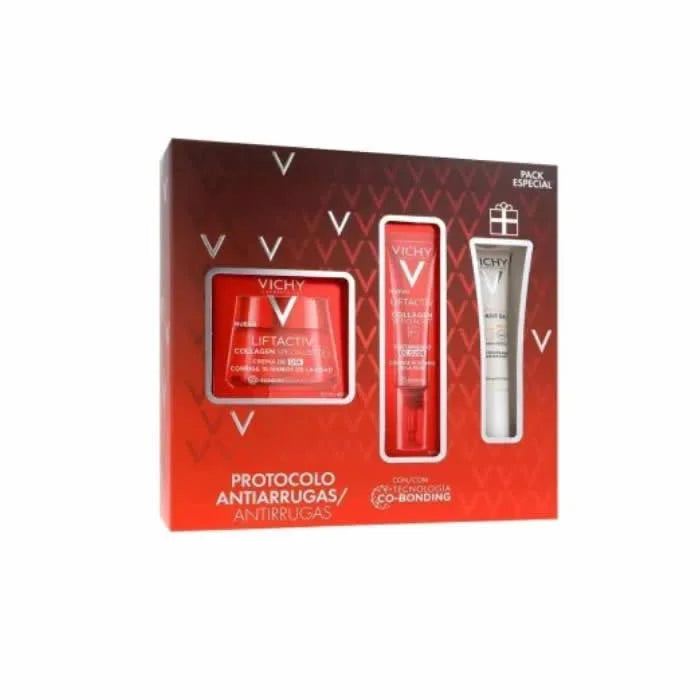 Vichy Liftactiv Collagen Specialist 16 Creme de Dia 50 ml Coffret com 3 Produtos