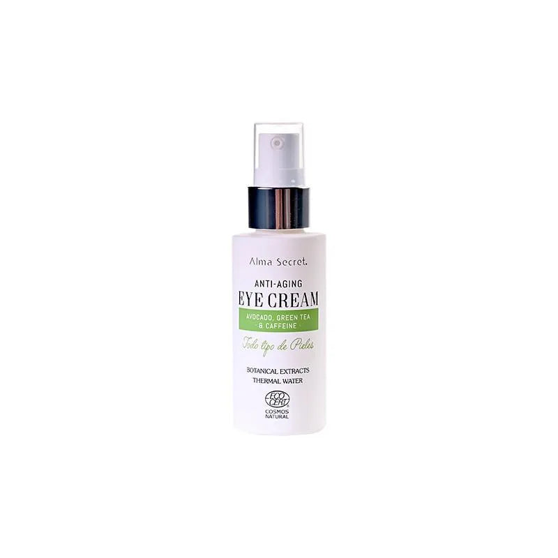 Creme de Olhos Antienvelhecimento Alma Secret com Abacate, Chá Verde e Cafeína Botânica