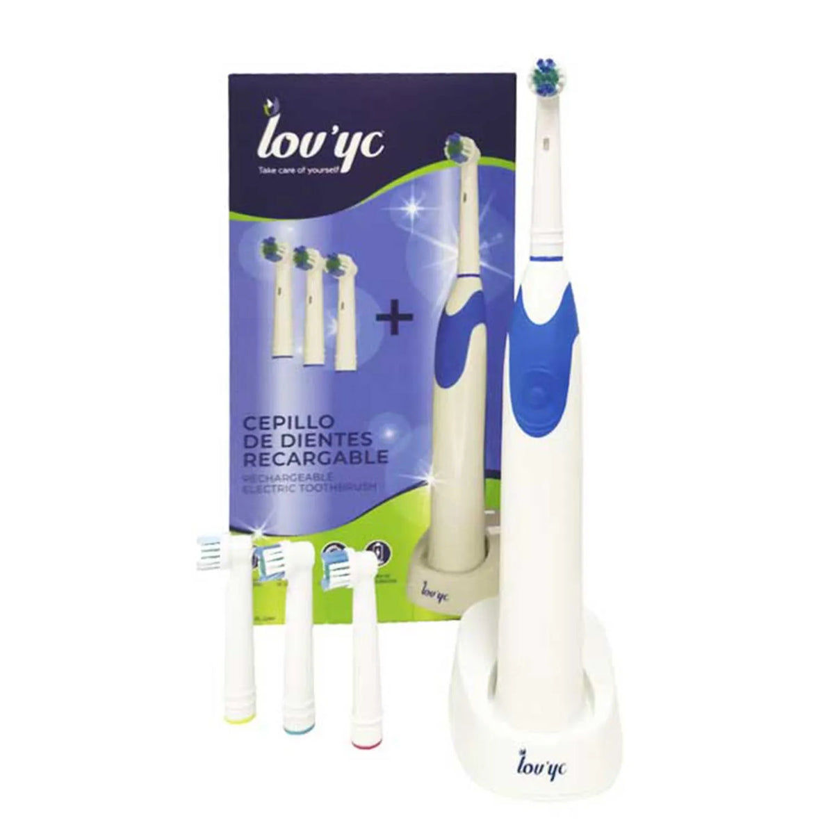 Elie Saab Lovyc Escova de Dentes Elétrica Recarregável 4 Cabeças 1un